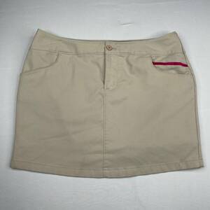 Under Armour Skirt Womens 8 Beige Skort Built In Short Active Performance Pocket 海外 即決