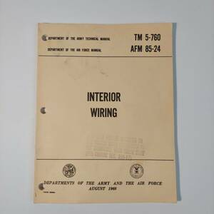 Interior Wiring Department of the Army Air Force Technical Manual 1968 TM 5-760 海外 即決