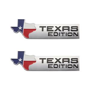 2PCS TEXAS Edition Emblem Car Truck Door Tailgate Badge Sticker Decal Universal 海外 即決