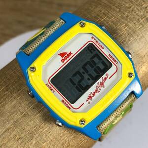 Freestyle Shark Blue Yellow 38mm Resin Digital Mens Watch 300ft WR 海外 即決