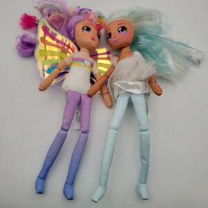 Dream Seekers Luna & Hope Magical Fairy Friends Lot 2 Cloth Dolls Rainbow 海外 即決