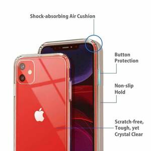 For iPhone 11 Case with Tempered-Glass Screen Protector 海外 即決