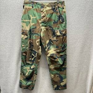 Military Pants Mens 30 W x 31 L Green Brown Air Force Camo Camouflage Small Reg 海外 即決