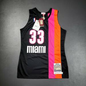 100% Authentic Alonzo Mourning Mitchell Ness 05 06 Heat Jersey Size 40 M Mens 海外 即決