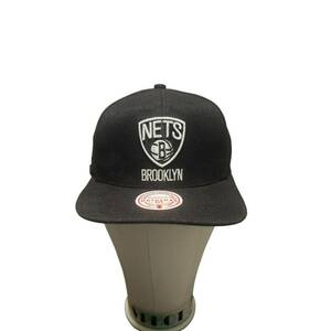 Brooklyn Nets NBA Classic Snapback Hat Black Mitchell and Ness 海外 即決