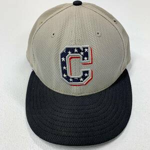 Cleveland Indians 4th of July New Era 59FIFTY Authentic Hat 7 1/4 57.7 CM MLB 海外 即決