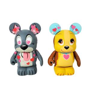 Disney Vinylmation LE of 2000 Lady and The Tramp Valentine’s Day 2014 Rare! 海外 即決