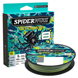 SpiderWire Superline Ultracast Braid Aqua Camo 100lb 45.3kg Line Fish Equipment 海外 即決