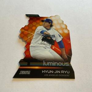 2014 Stadium Club Hyun-Jin Ryu Triumvirates Luminescent #T7C Los Angeles Dodgers 海外 即決