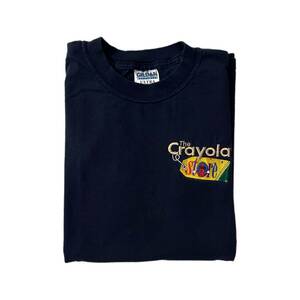 Vintage 90s The Crayola Store Black Embroidered Logo Graphic T-shirt Sz Medium 海外 即決