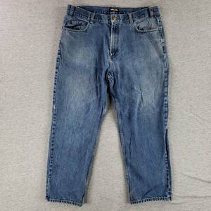 Kirkland Signature 40x30 Blue Jeans Old School Quality Denim Work Pants Faded 海外 即決