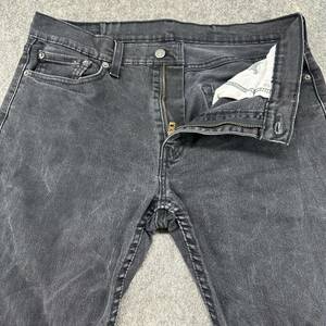 Levi's 502 Jeans Mens 33x34 Black Tapered Fit Athletic Fit Stretch Flex Cotton 海外 即決