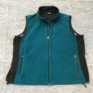 L.L. Bean Sleeveless Zip Vest Men's XL Green 海外 即決