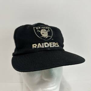 Vintage OAKLAND RAIDERS Eastport STARTER Hat Black Logo Snapback Cap NFL 1990s 海外 即決