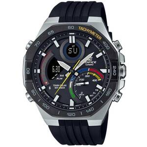 Casio Men's Edifice Solar Powered Black Resin Strap Bluetooth ECB950MP-1A 海外 即決