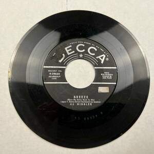 45 RPM Record Al Hibbler Breeze/He Decca Records 海外 即決