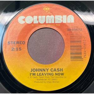 Johnny Cash I'm Leaving Now / Easy Street 45 Country VG+ Columbia 38-05672 海外 即決