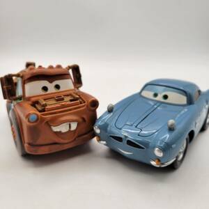 Disney Pixar Cars TOW MATER & FINN MCMISSILE 4" Play Vehicle 海外 即決