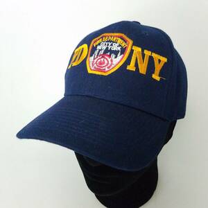 FDNY NYC Fire Department Patch Baseball Hat Navy Blue Cap New York 海外 即決