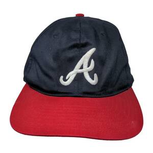 Twins Enterprise Men's Snapback Hat Blue Red Size OSFA Atlanta Braves Vintage 海外 即決