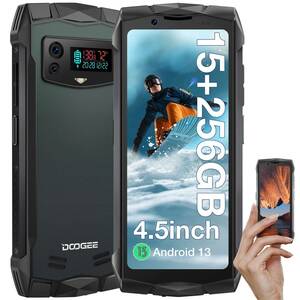 DOOGEE SMINI 4.5” Mini Rugged Smartphone 15GB+256GB Android 13 50MP Phone NFC 海外 即決