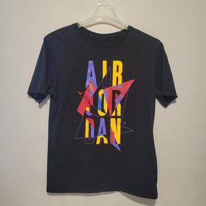 Air Jordan 7 Mens Shirt Large Black Vintage Casual Short Sleeve 海外 即決