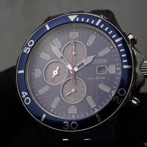 Citizen eco-drive CA0560-59L B612 chronograph 45mm 100M dive style watch 海外 即決