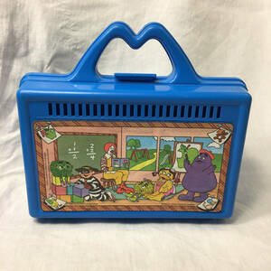 McDonalds Happy Meal 1988 On The Go School Lunch Box Blue Pencil Case Vintage 海外 即決