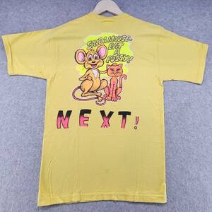Westwood T-Shirt Top Men's Solid Yellow Cotton Vintage Single Stitch 海外 即決