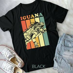 Iguana Retro Unisex T-shirt 海外 即決