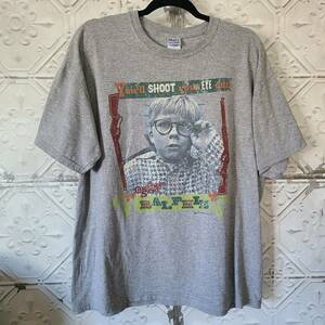 Vintage A Christmas Story "You'll Shoot Your Eye Out" Tshirt sz L 海外 即決