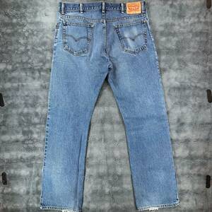 Levi’s 517 Bootcut Blue Medium Wash Denim Men's Size 36x34 Western 100% Cotton 海外 即決