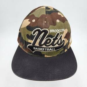 Brooklyn Nets Basketball Camouflage Adjustable Strap Hat Cap Mitchell Ness NBA 海外 即決