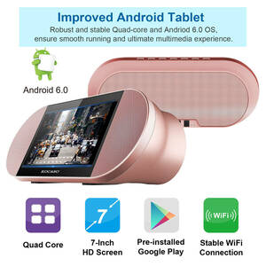 7" Touch Screen Android Tablet PC w/ 25W Wireless Speaker Quad Core Front Camera 海外 即決