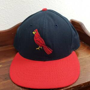 VINTAGE St Louis Cardinals Hat Cap 7 1/2 Blue Roman Pro Leather Band USA USA 海外 即決