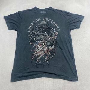 Affliction Freedom Defender Graphic Tee Thrifted Vintage Style Size XL 海外 即決