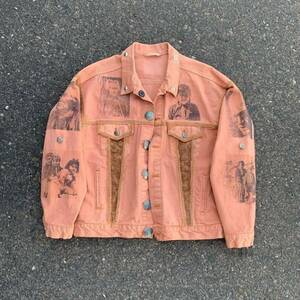 Vintage 80s Levi's Native American Barry Goldwater Diffa Runway Trucker Jacket 海外 即決