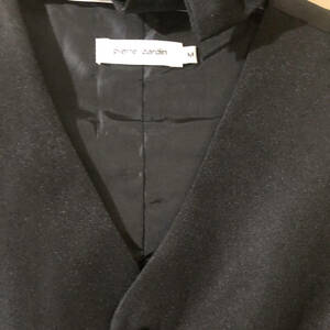 Pierre Cardin 3pc-Set Mens Suit Vest/Tie/Bow Adjustable Waist Black Sz M New 海外 即決