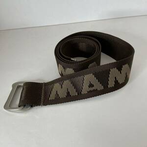 MAMMUT Climb Belt Brown Nylon Mammut Branding 40”L 1 .5”W 海外 即決