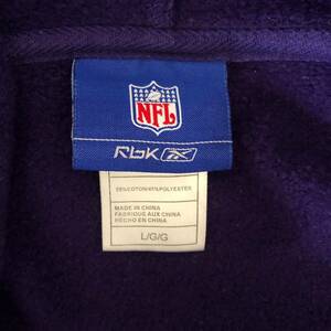 Vintage Baltimore Ravens Men's Hoodie Jacket Size L RBK Reebok NFL Embroidered 海外 即決