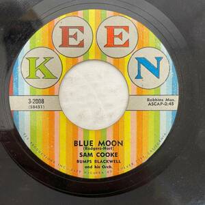 Sam Cooke - Blue Moon / Love / You Most Of All 7" バイナル 1958 Keen 3-2008 海外 即決