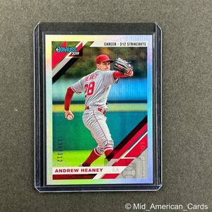 2019 Donruss Baseball ANDREW HEANEY Career Stat Line #160 Angels /312 海外 即決