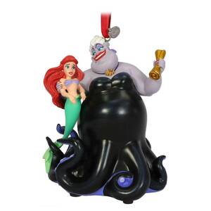 Disney Sketchbook Ornament Ursula & Ariel The Little Mermaid . New in Box. 海外 即決