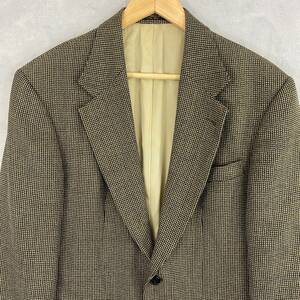 Oscar de la Renta Wool Blazer Sport Coat Mens Size 38 S Brown Suit Jacket Tweed 海外 即決