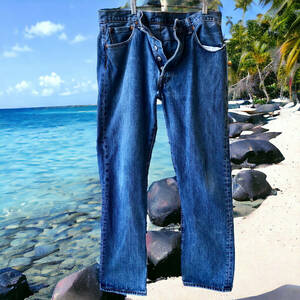 Levis 501 XX Vintage 90's Blue Wash Straight Denim Jeans Mens 35 x 32 海外 即決