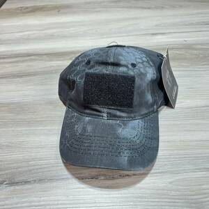 Kryptek Typhon Strap Back Hat Cap Black Camouflage Camo Patch NEW 海外 即決