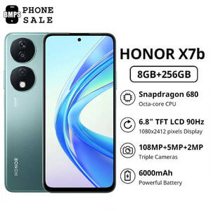 Honor x7b Dual SIM 8GB+256GB 6.8'' 108MP Factory Unlocked Android Cell Phone 海外 即決