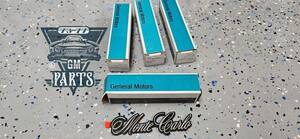 NOS Chevrolet Monte Carlo 1978-1986 Fender Emblems PAIRS! 14068812 海外 即決