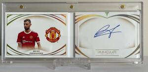 2021-22 Panini Immaculate Soccer Bruno Fernandes Auto Booklet /99 海外 即決