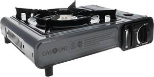 Gas One GS-1000 7,650 BTU Deluxe Portable Butane Gas Stove Auto w/Carry Case NEW 海外 即決